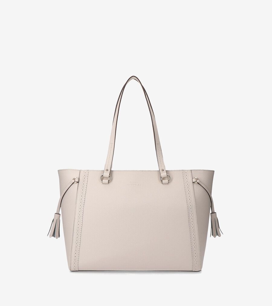 COLE HAAN ホワイト ドローストリングバッグ