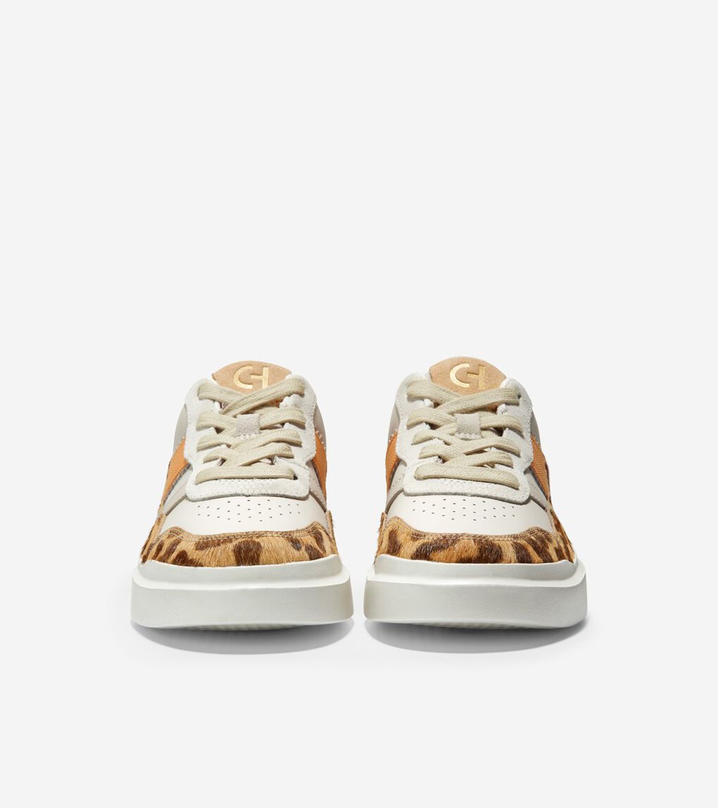グランドプロ ラリー ミックス レザー スニーカー womens.