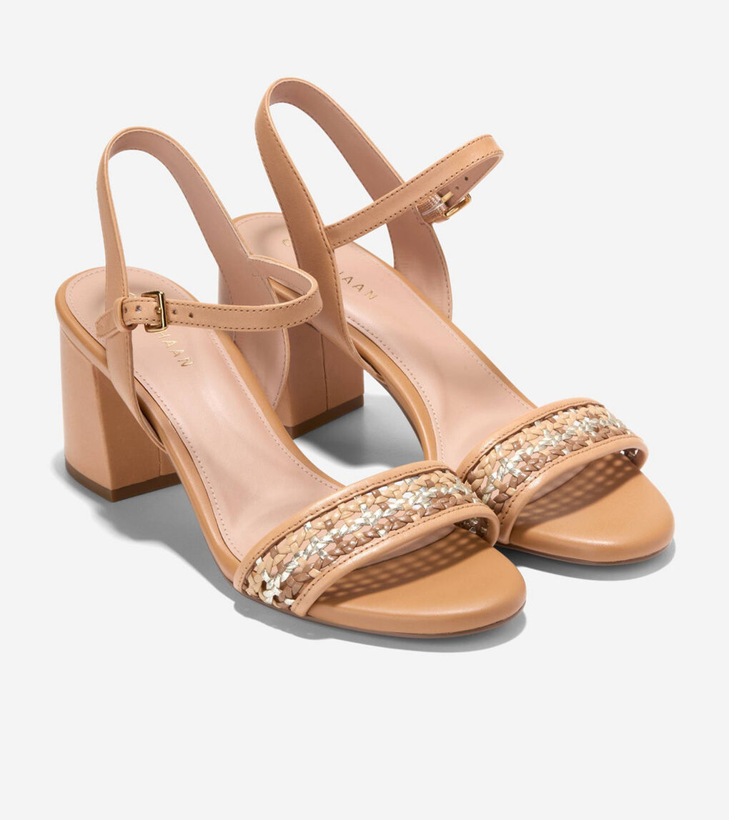 ジョージー ブロック ヒール サンダル 65MM womens.