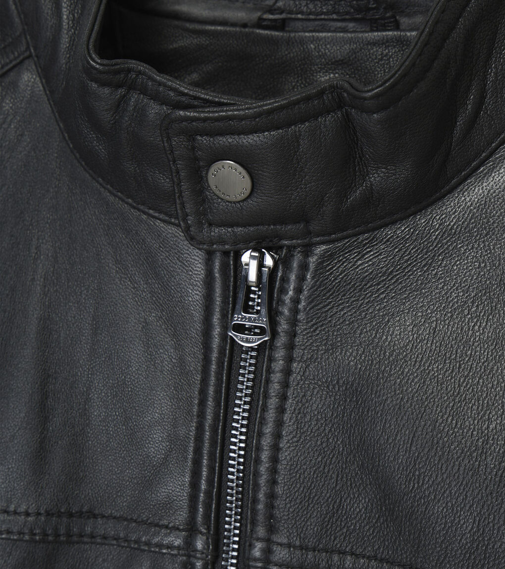 スムース レザー レーサー ジャケット mens.