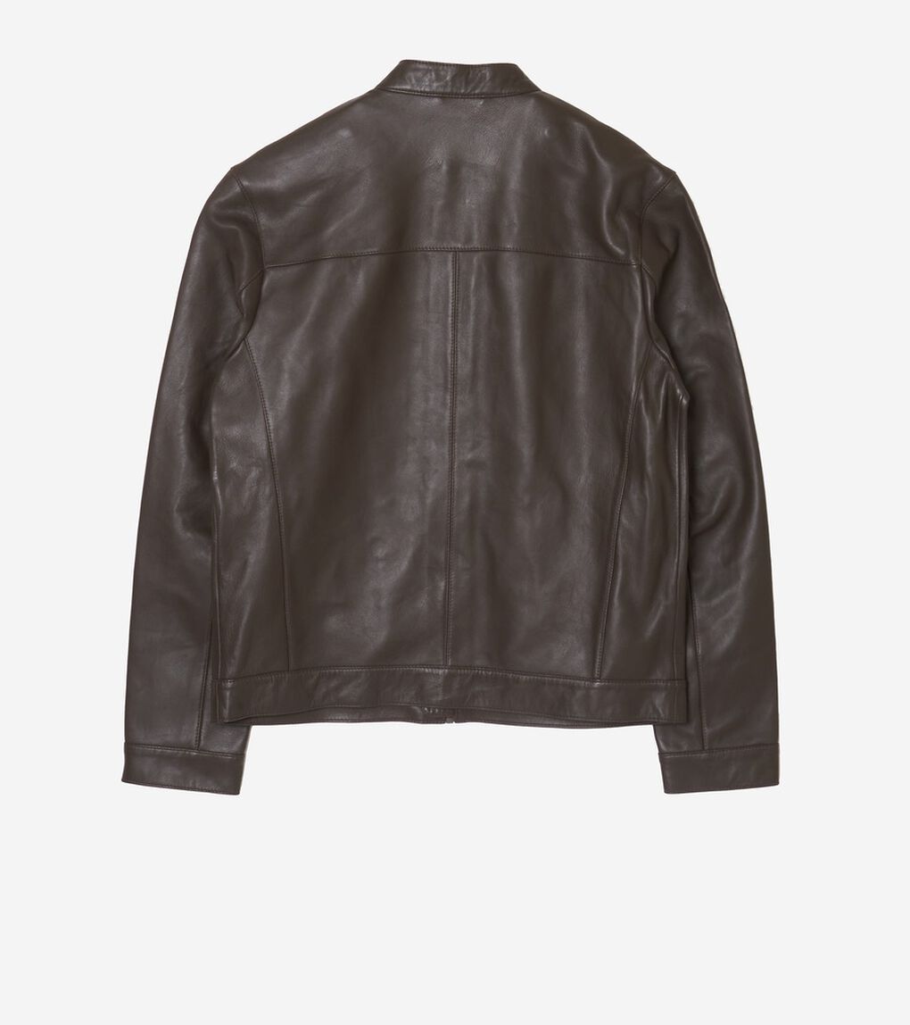 ボンデッドレザー　モトジャケット mens.