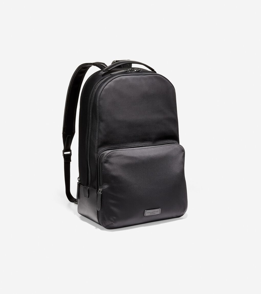 ナイロン W/ レザー バックパック mens.