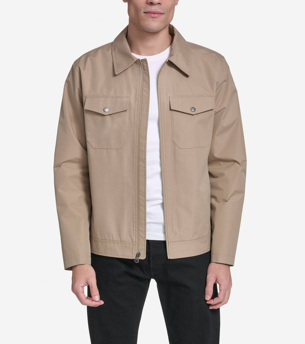 コットン トラッカー ジャケット mens.