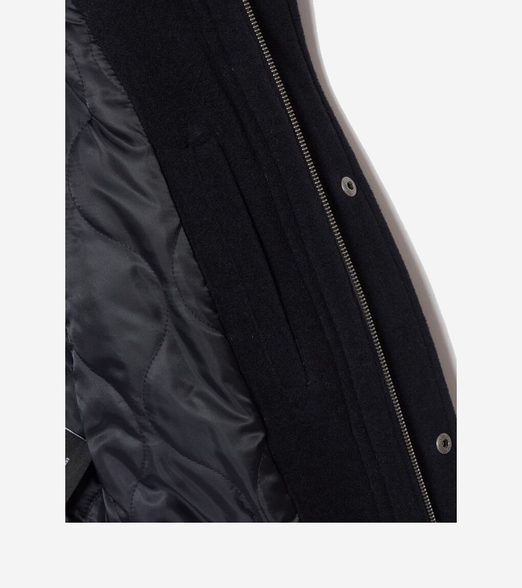スタンドカラーカーコート mens.