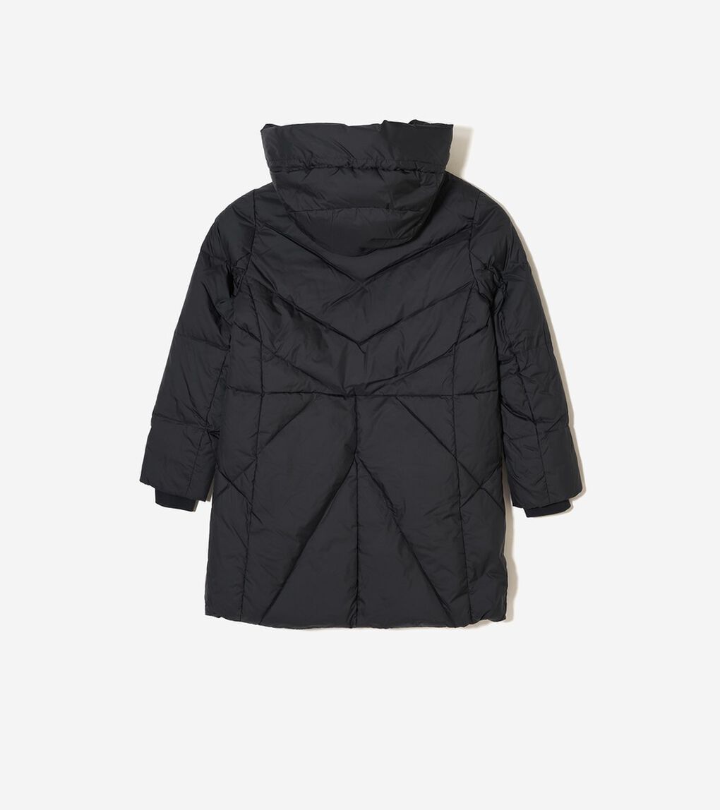 コクーン フーテッド ダウン パッファー womens.