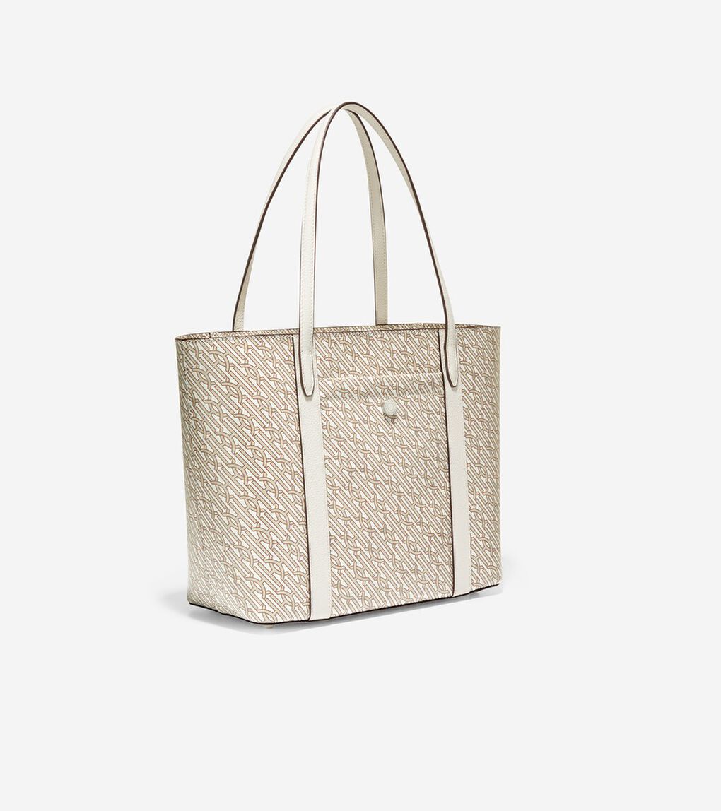 コーテッド キャンバス スモール トップ ジップ トート womens.