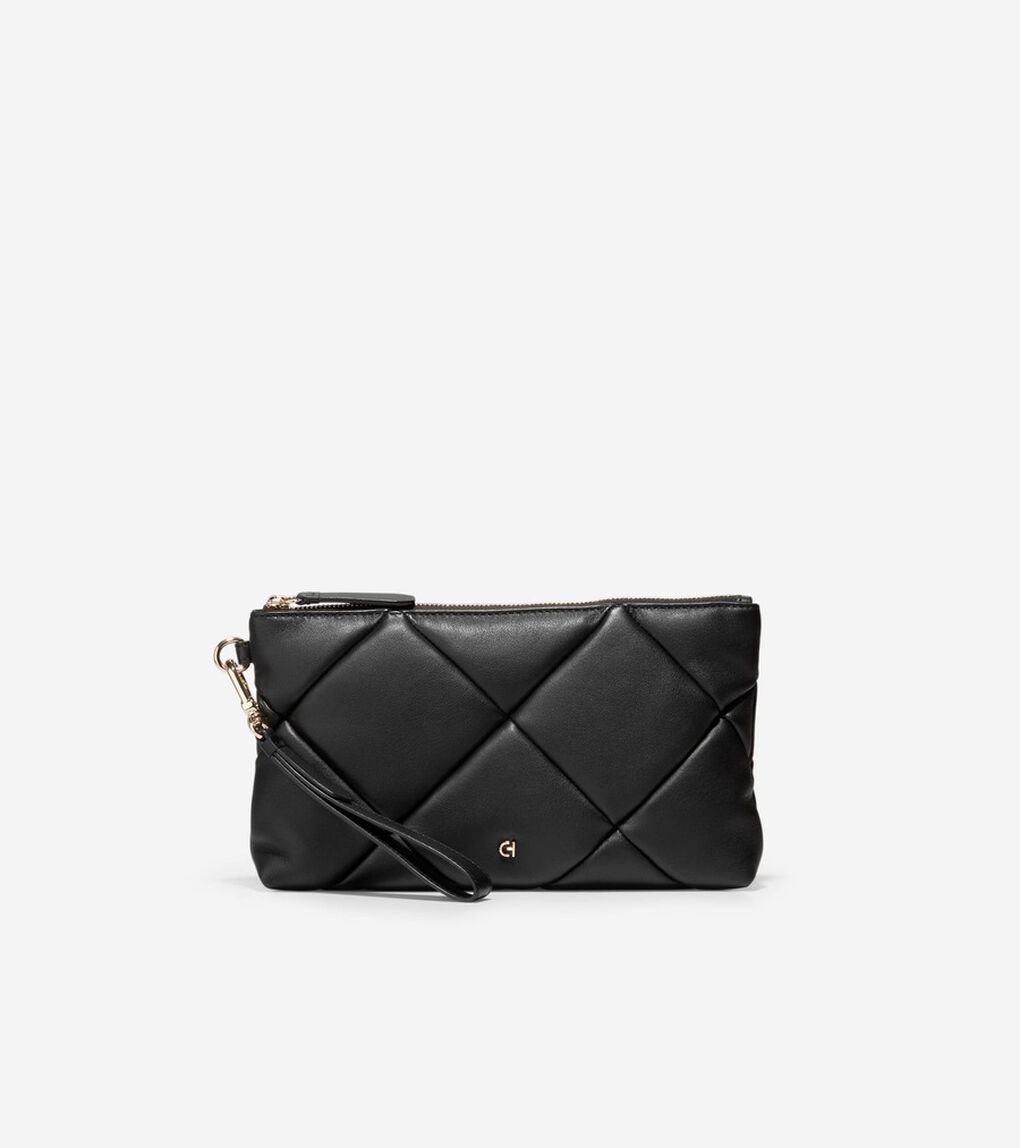 エッセンシャル キルテッド クラッチ womens.