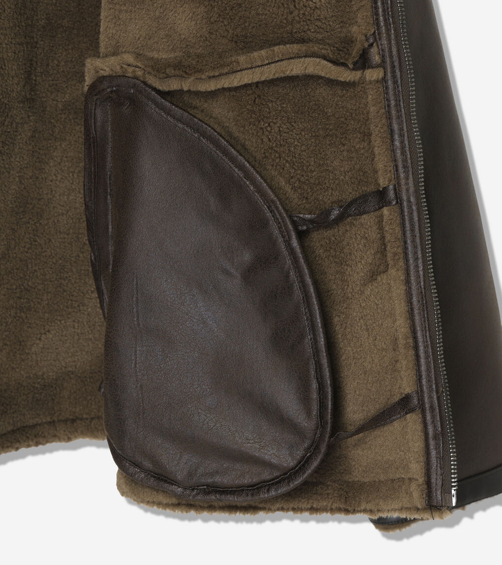 フェイク シアリング ジャケット mens