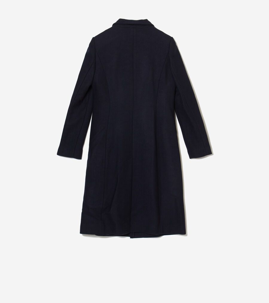 エイスィメトリカル ウール コート womens. 0.0 | COLE_HAAN