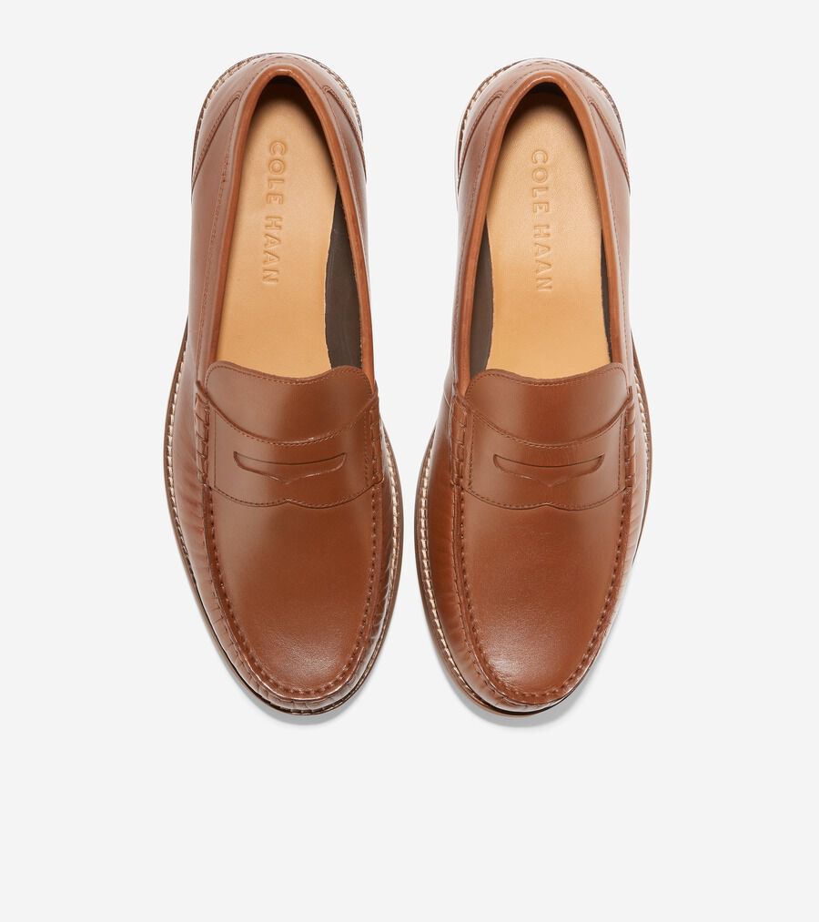 ブリティッシュタン定価新品 COLE HAAN ローファー 8 W 幅広 メンズ ブリティッシュタン