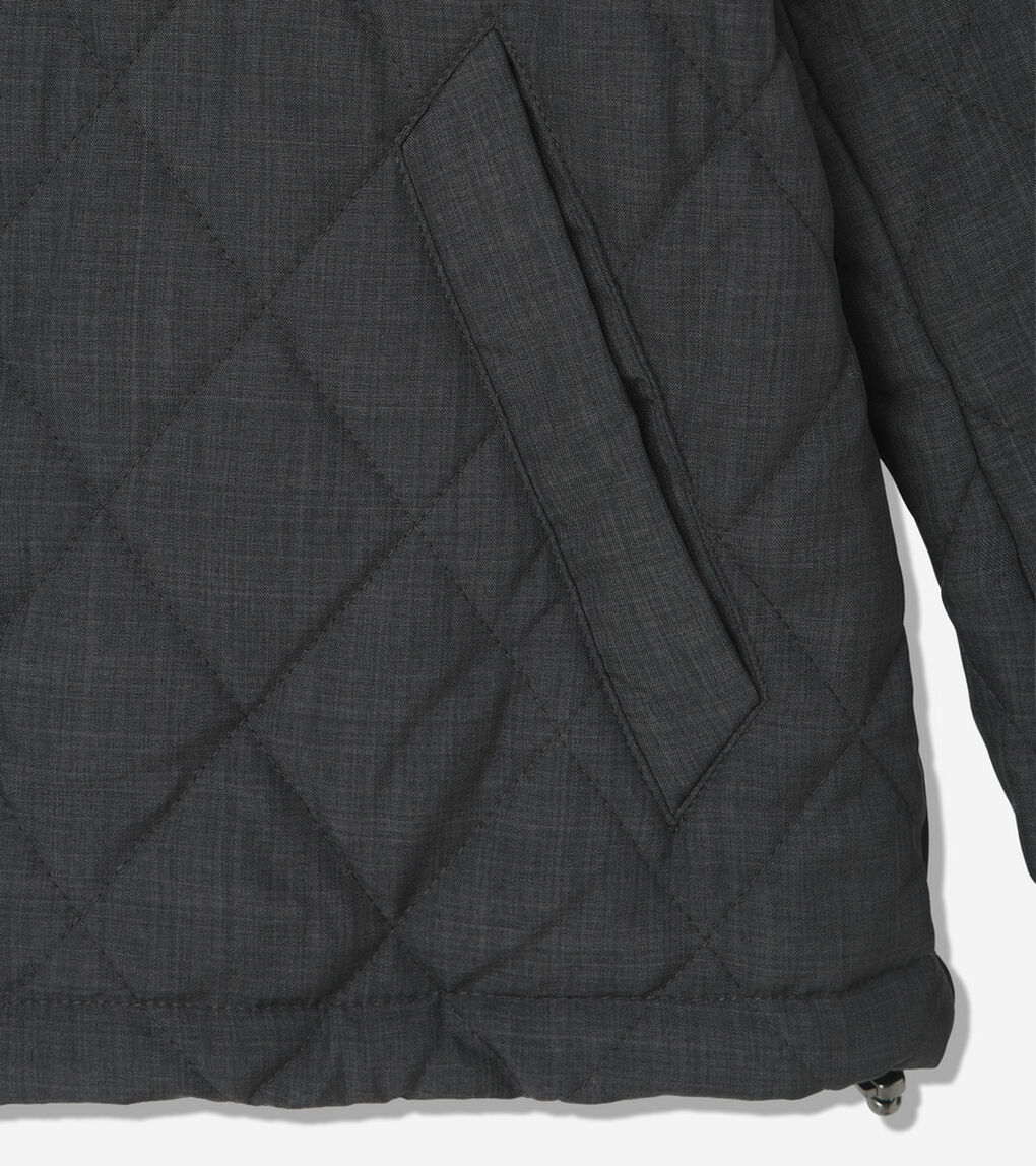 クロス ハッチ ショート キルト ジャケット womens