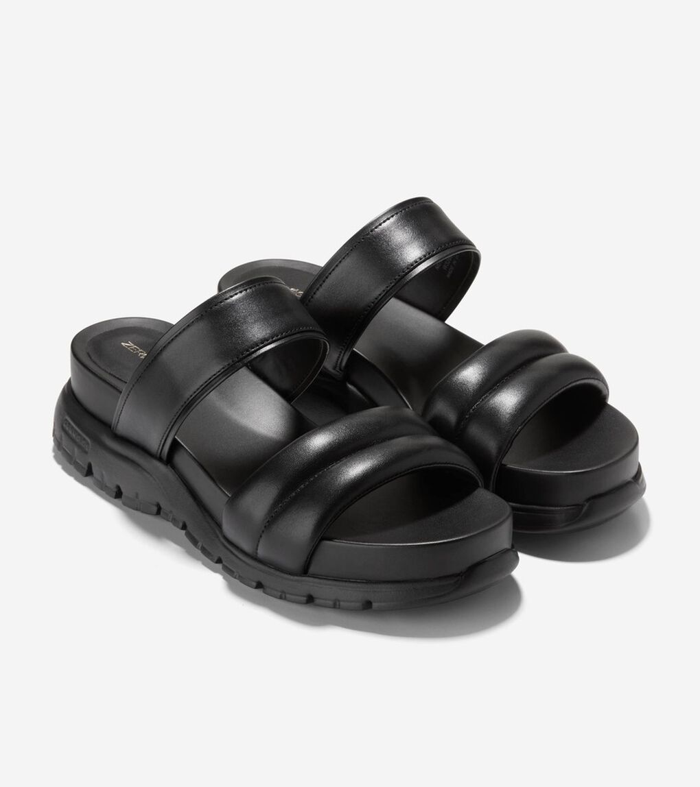 ゼログランド ダブルバンド スライド サンダル womens.
