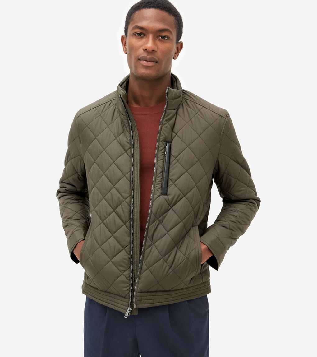 モダン キルテッド ボマー mens.
