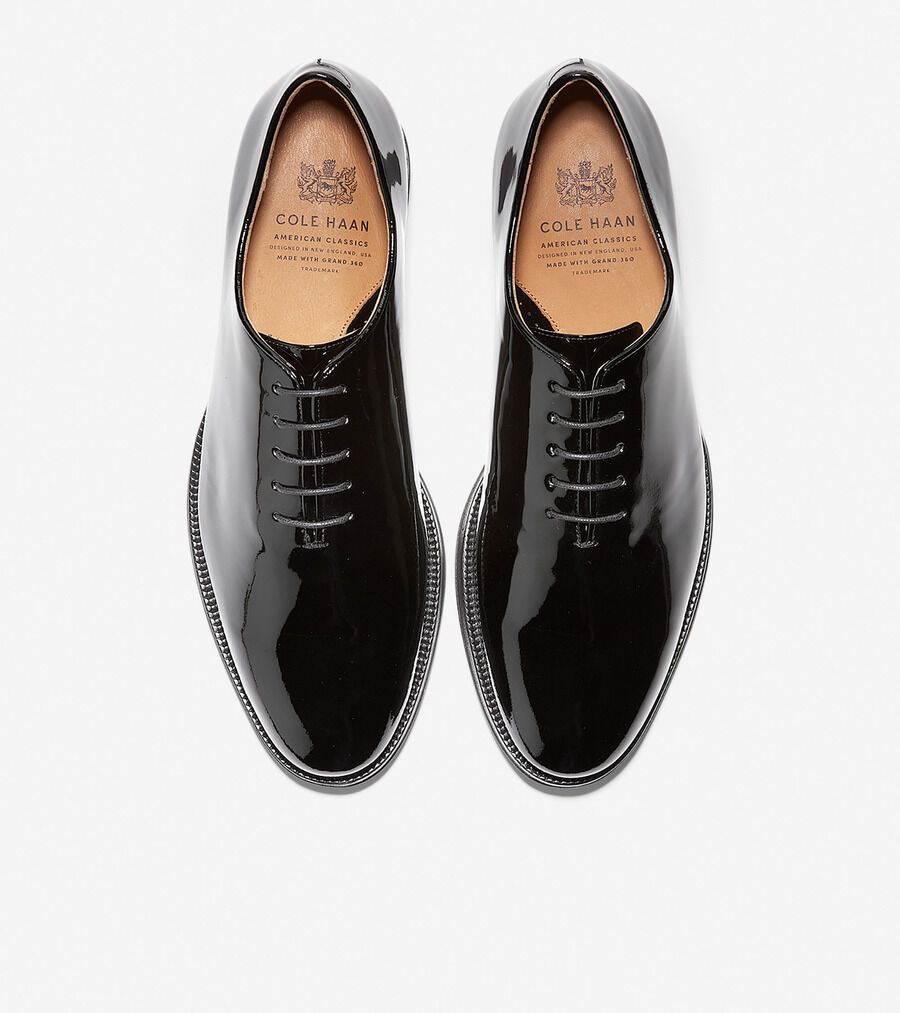 COLEHAAN GRANDEVOLUTION ブラックレザードレスシューズ