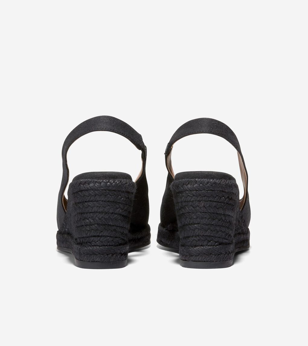 クラウドフィール エスパドリーユ ウェッジ スリングバック 80mm womens.