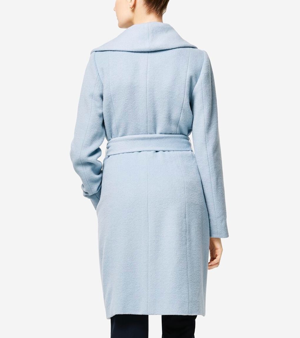 アルパカ ラップ コート womens.