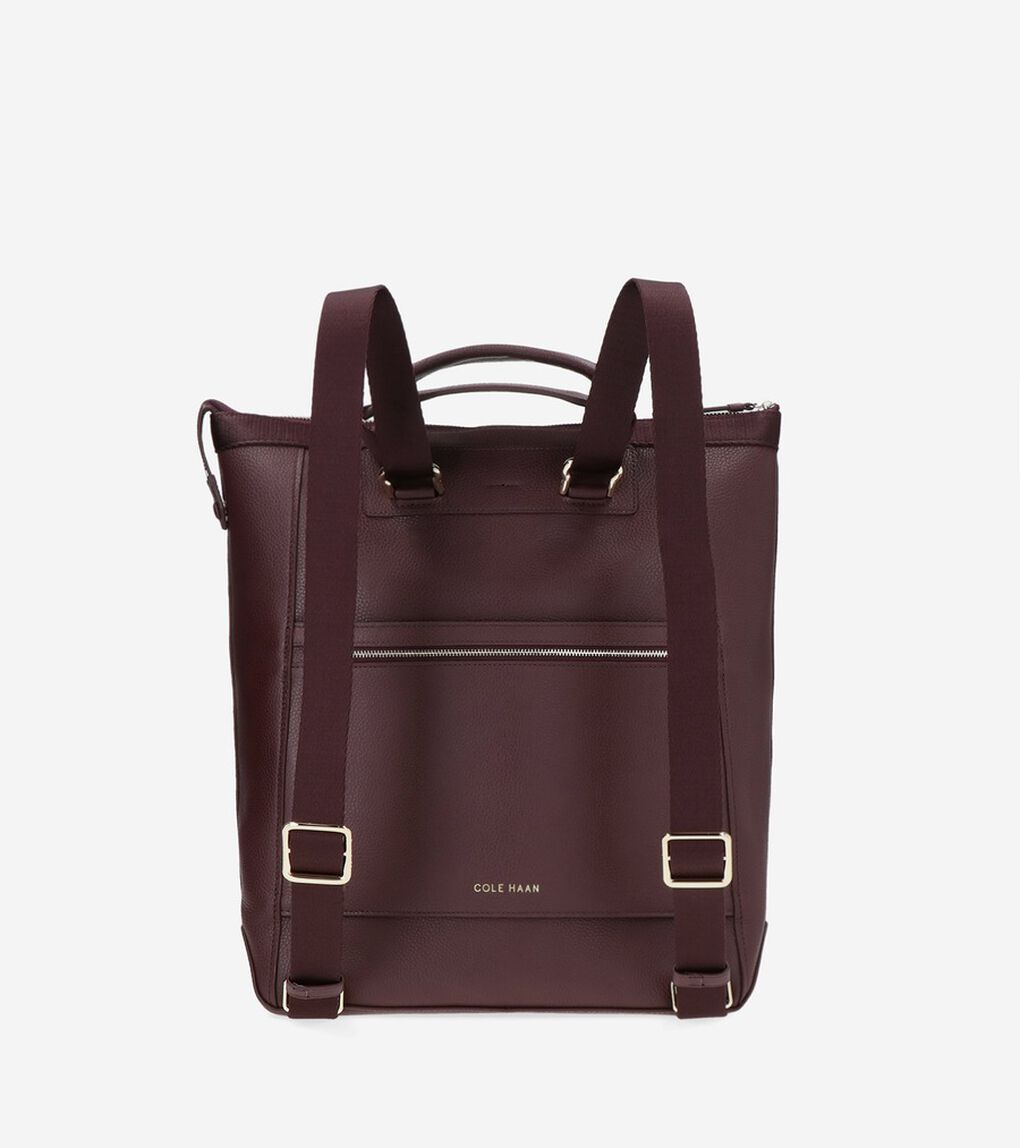 レザー コンバーチブル バックパック womens.