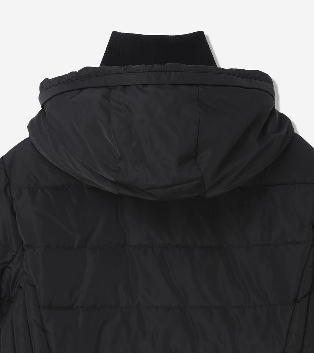 タフタ ダウン ジャケット ウィズ セットイン フード womens