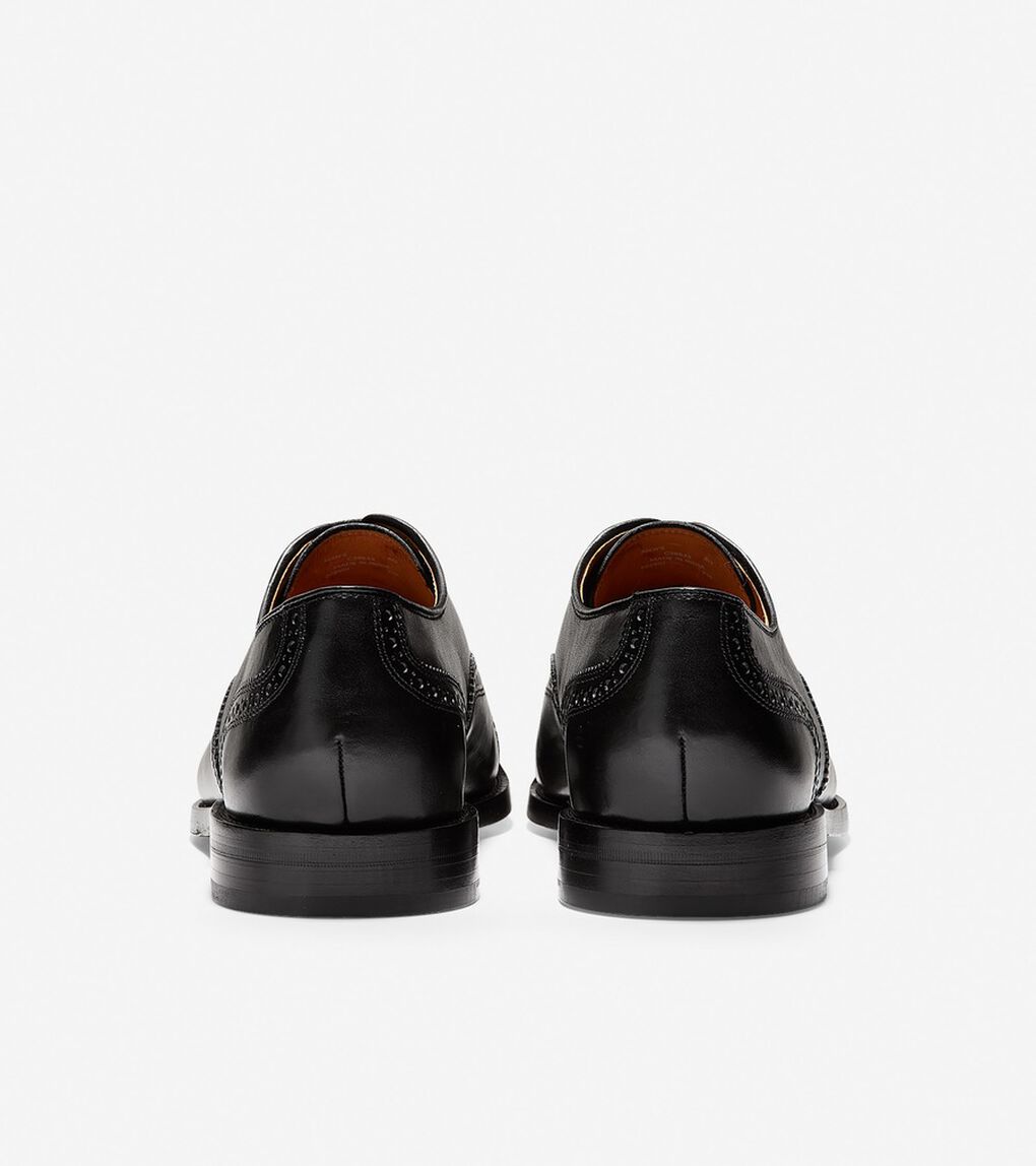 ニーランド ブローグ キャップトゥ オックスフォード mens.