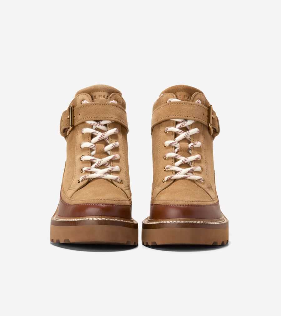 シブリー ウォータープルーフ レースアップ ブーティー womens 46000