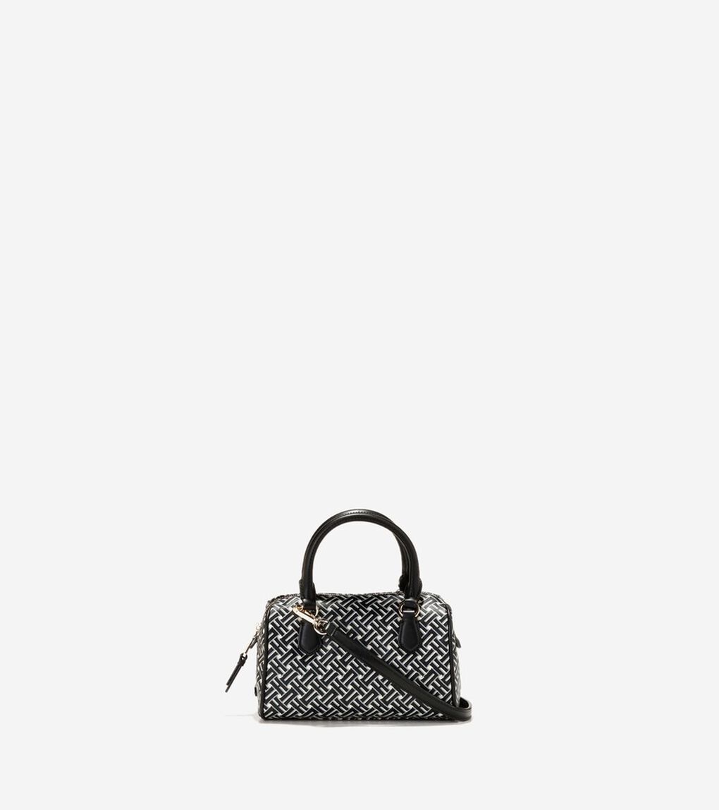 シグネチャー ウィーブ ミニ バレル サッチェル womens. 9000 | COLE_HAAN