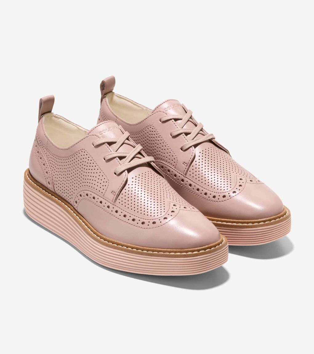 オリジナルグランド プラットフォーム ウィングチップ オックスフォード womens.