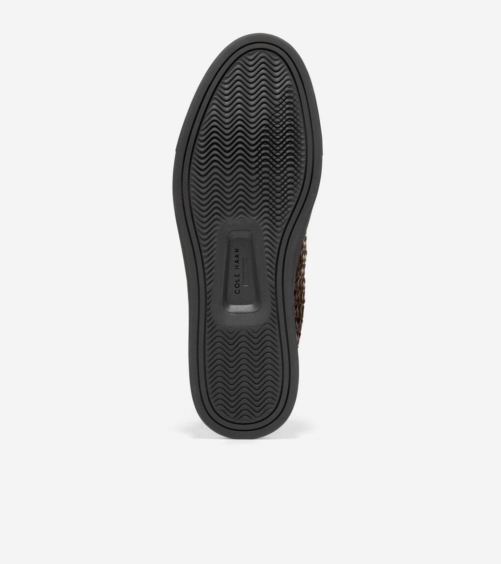 グランドプロ リュクス ウーブン スリッポン スニーカー mens