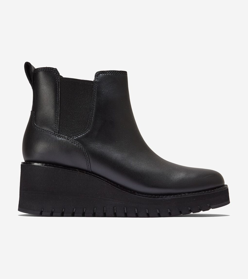 ゼログランド シティ ウェッジ ブーツ ウォータープルーフ womens.