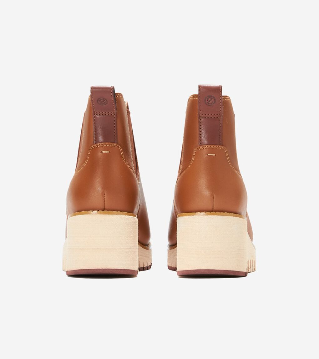 ゼログランド シティ ウェッジ ブーツ womens.