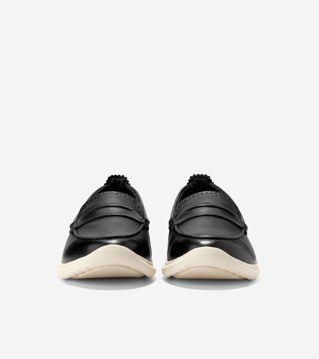 ゼログランド メリット レザー ローファー womens.