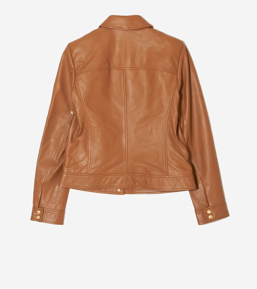 CH カラード レザー ジャケット womens. 0.0 | COLE_HAAN