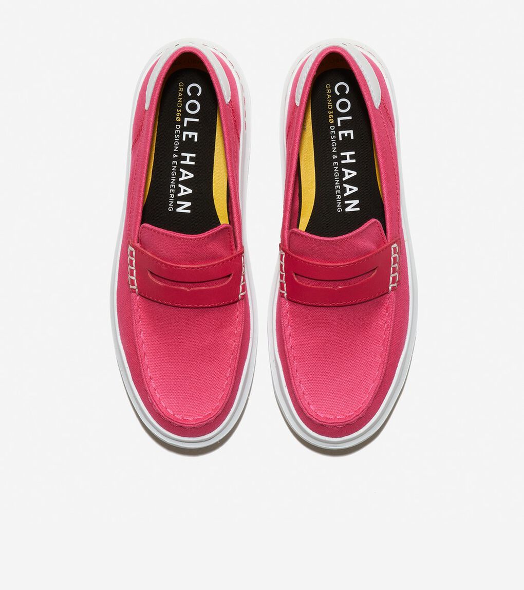 グランドプロ ラリー キャンバス ペニー ローファー womens.