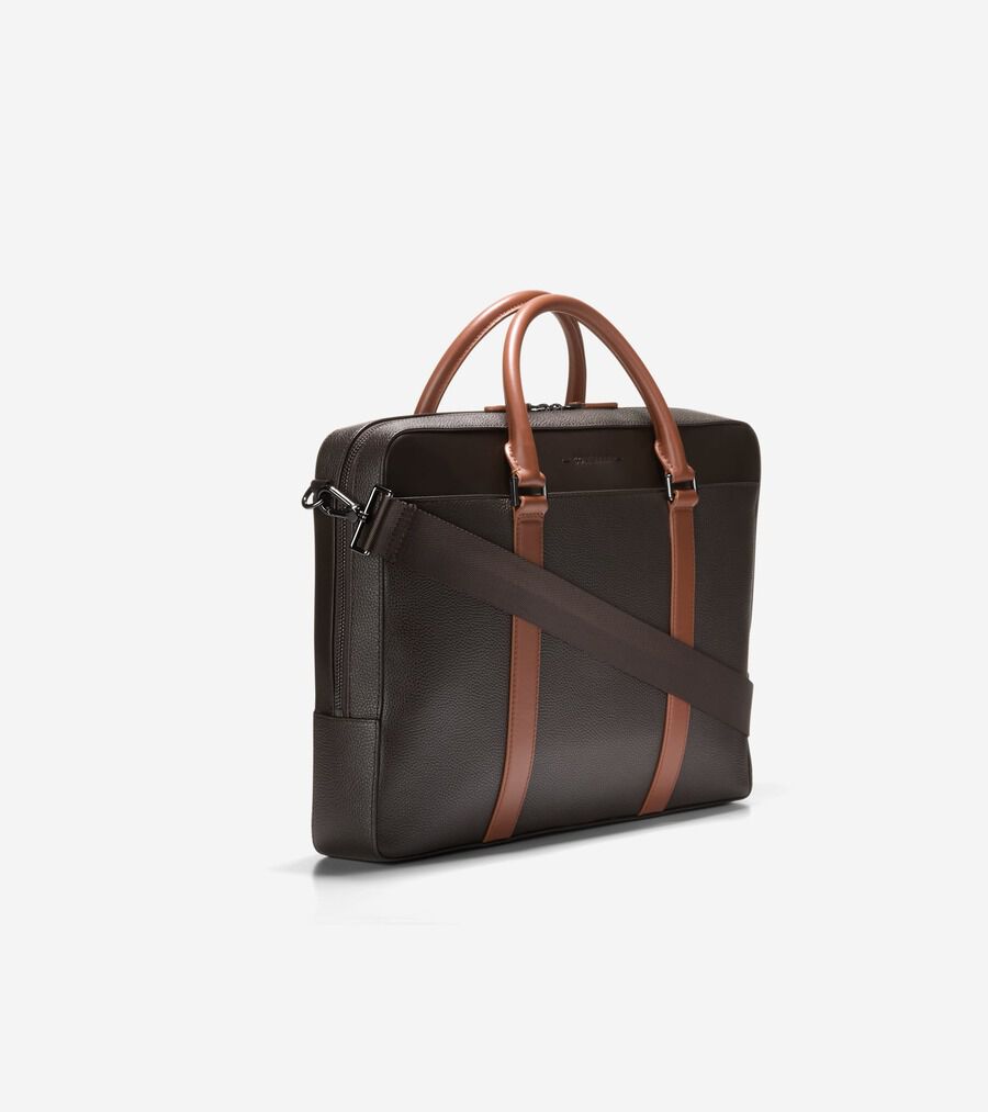 【美品】COLE HAAN コールハーントライボロブリーフケース COLE HAAN ビジネスバッグ トライボロブリーフケース mens