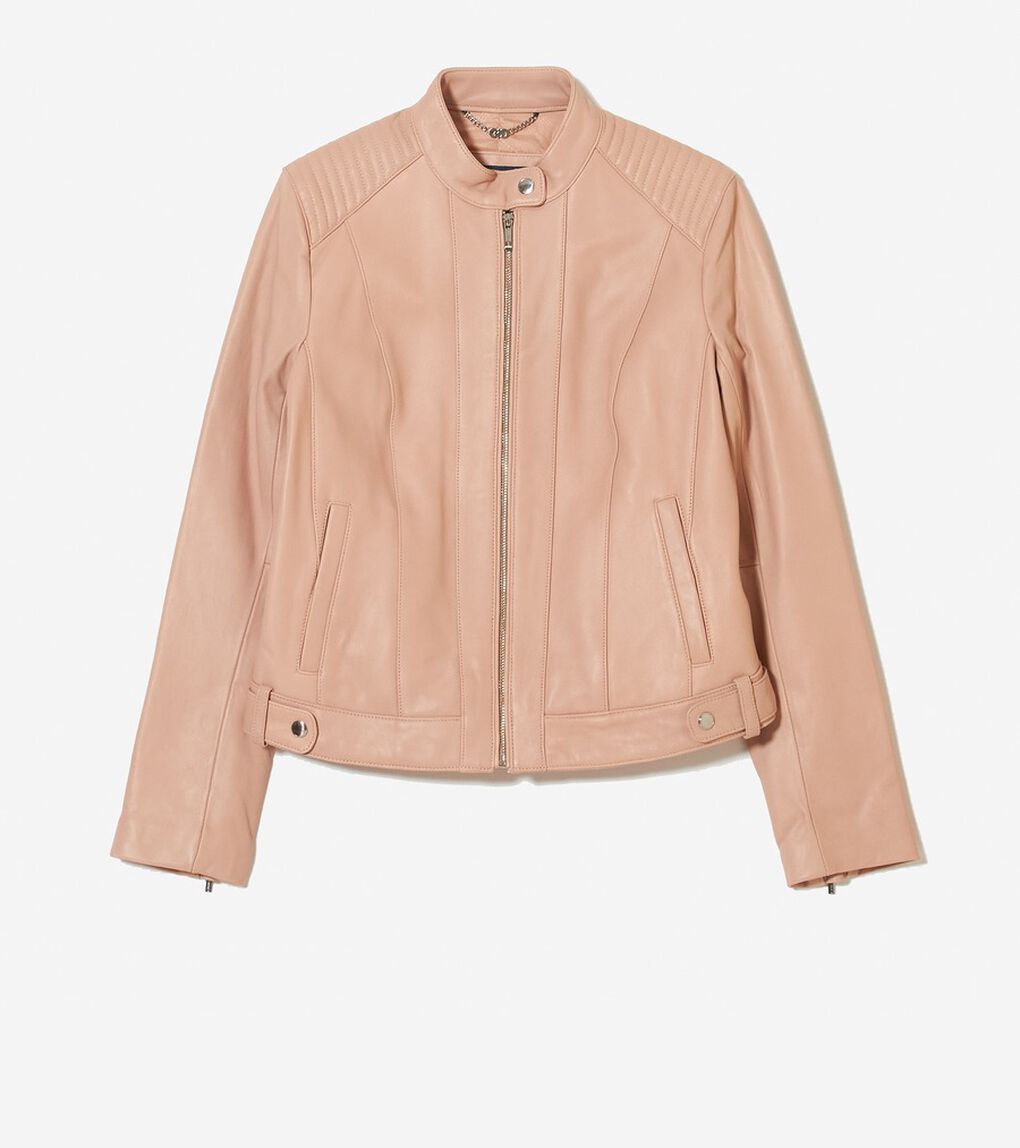 スムーズ レザー レーサー ジャケット womens.