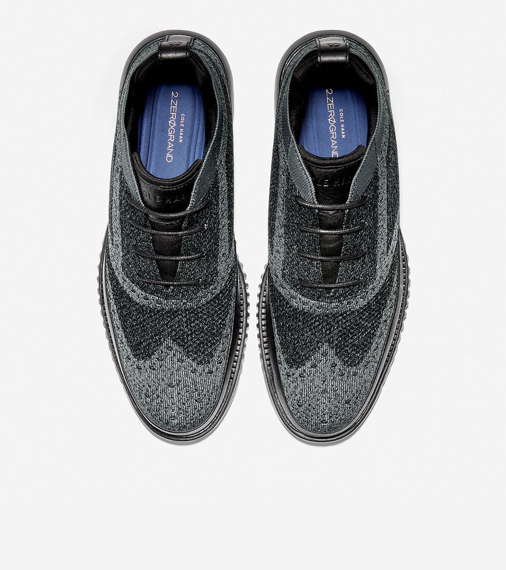 2.ゼログランド スティッチライト チャッカ ウォーターレジスタント mens.