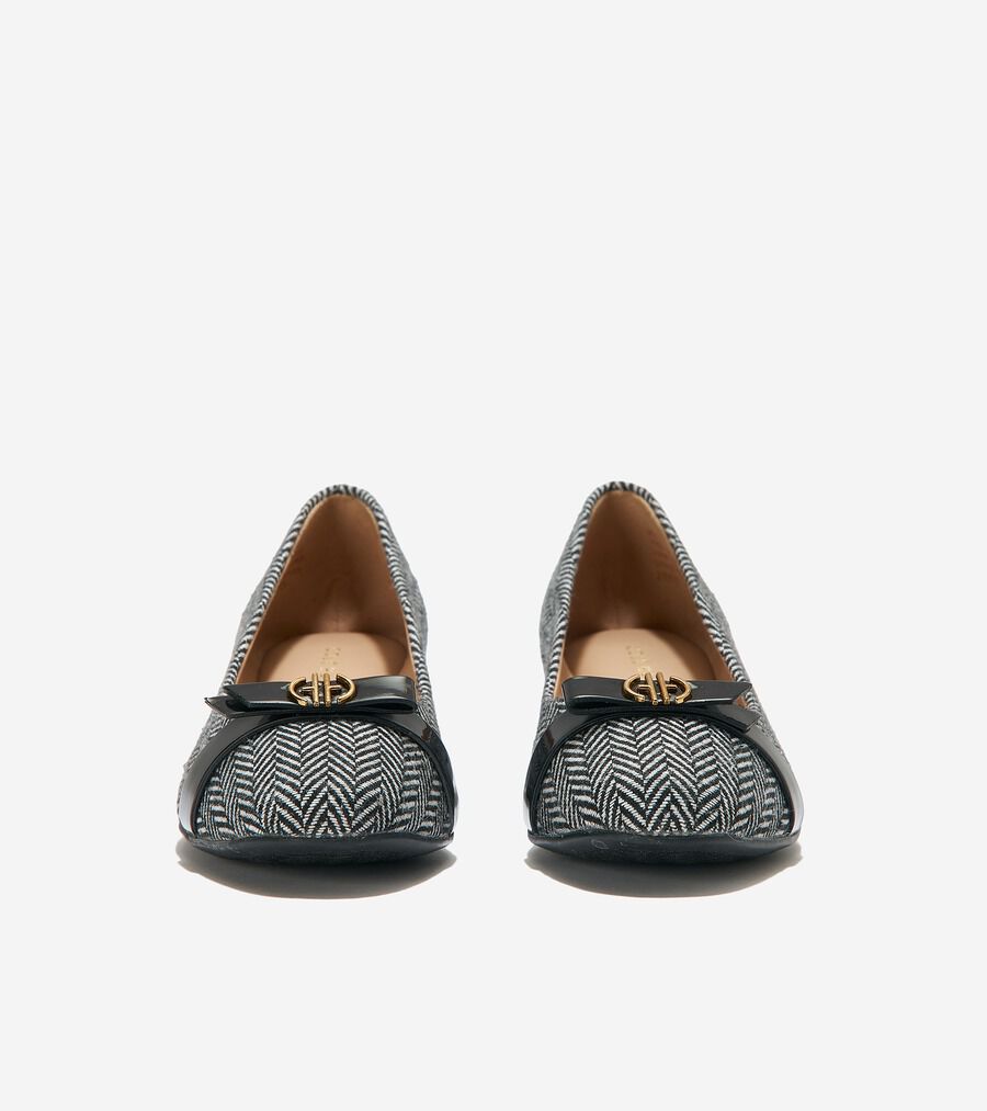 コールハーン　マルタ　ウェッジ　40mm ブラックレザー　パンプス コール ハーン COLE HAAN マルタ ウェッジ 40MM womens