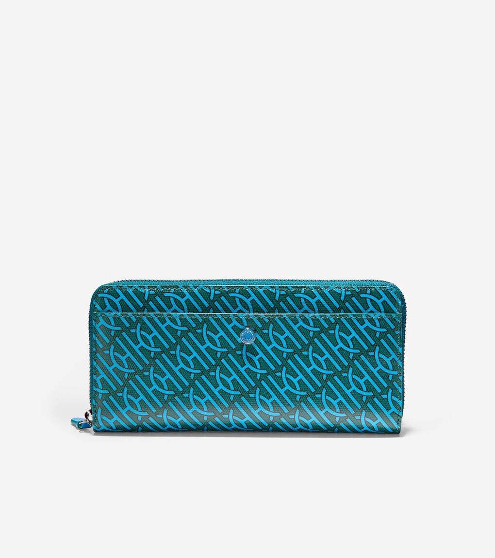 コーテッド キャンバス ジップ コンチネンタル womens.
