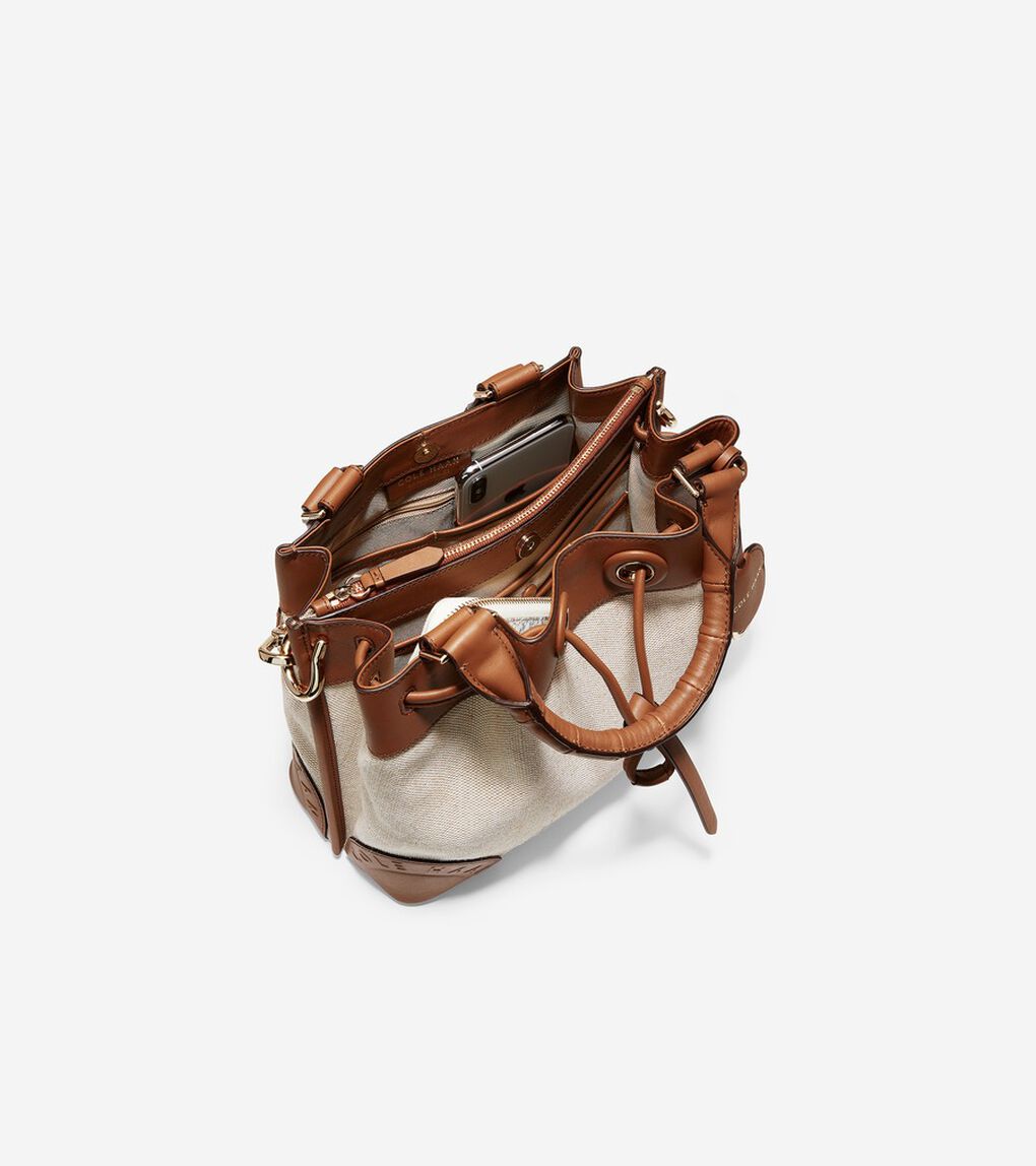 スモール キャンバス バケット バッグ womens.