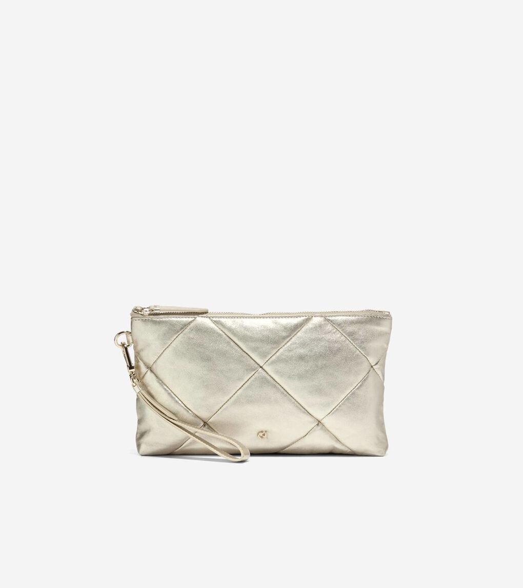 エッセンシャル キルテッド クラッチ womens.