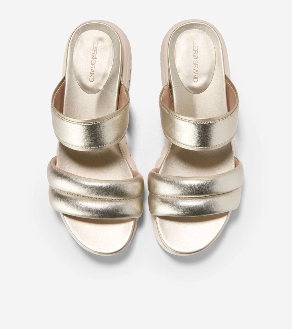 ゼログランド ダブルバンド スライド サンダル womens.