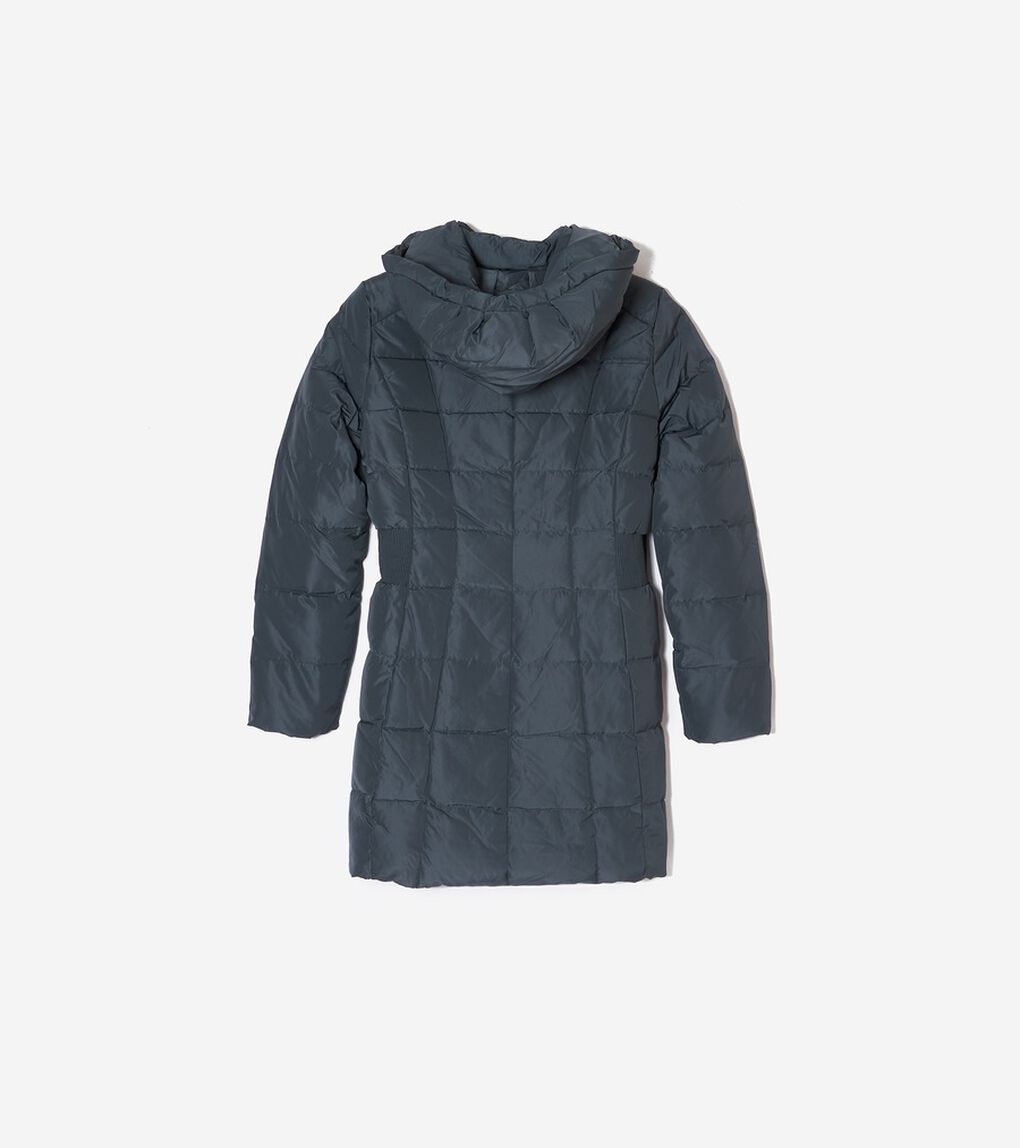 シグネチャー 32IN タフタ ダウン コート womens