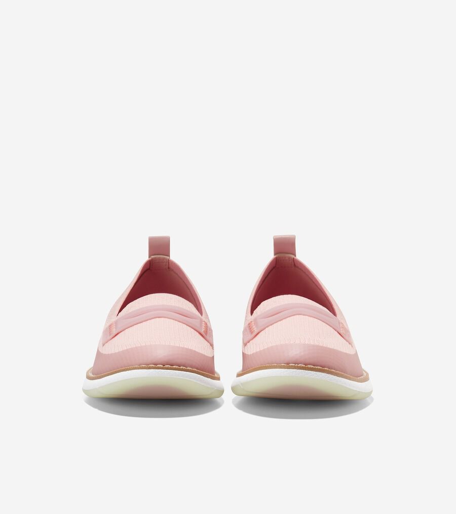 4. ゼログランド スティッチライト ローファー womens. 8000