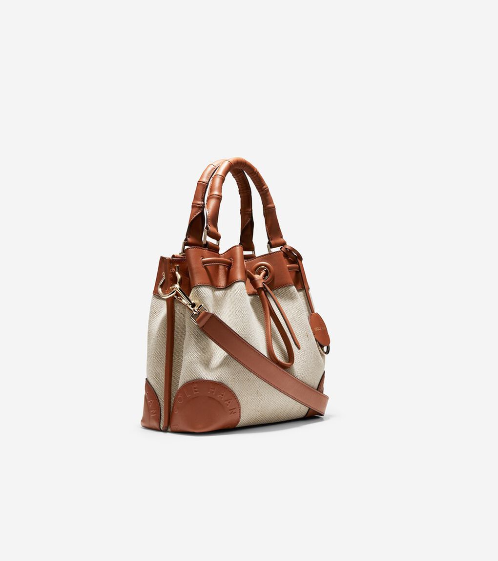 スモール キャンバス バケット バッグ womens.