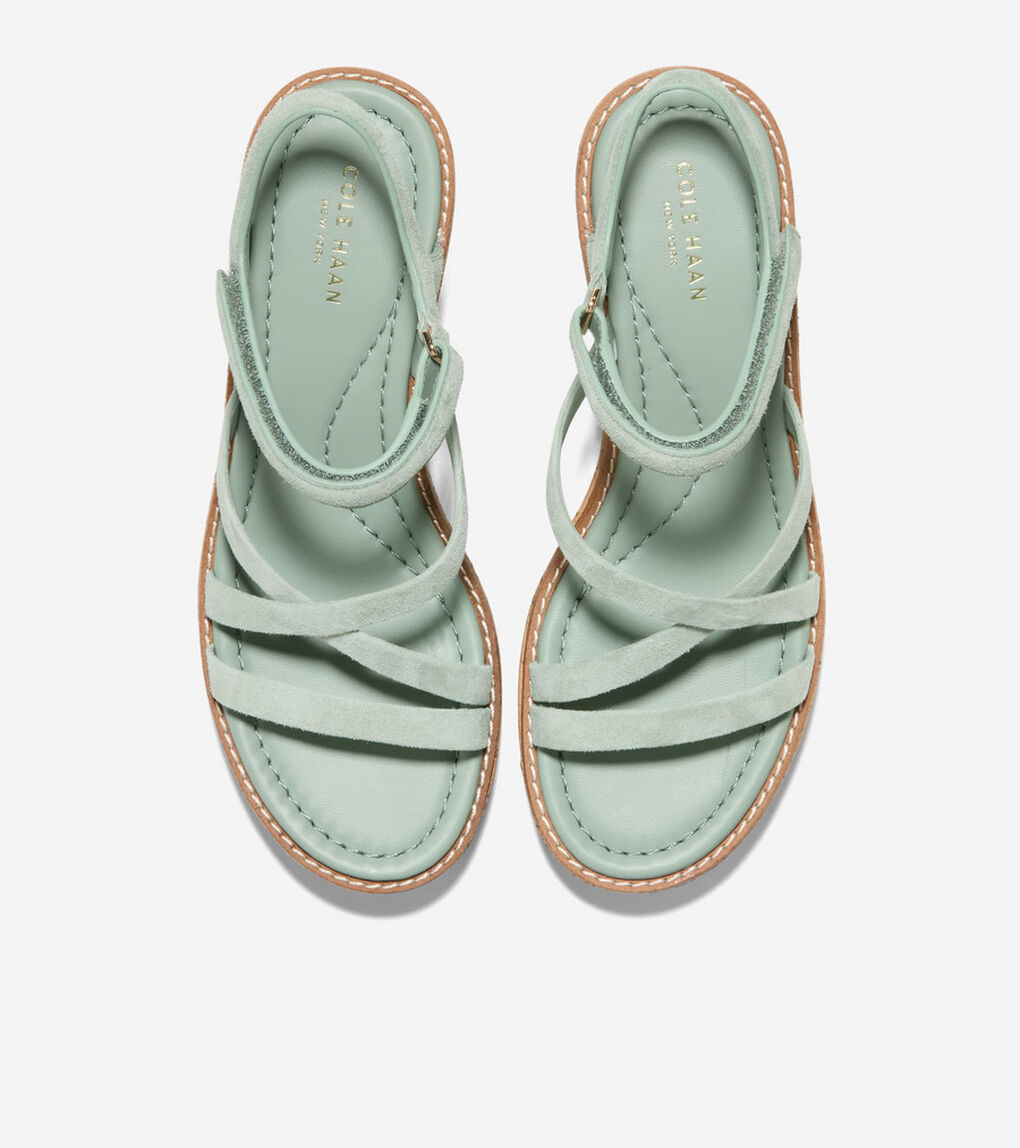 グランド アンビション アズーラ ストラッピー ウェッジ サンダル womens