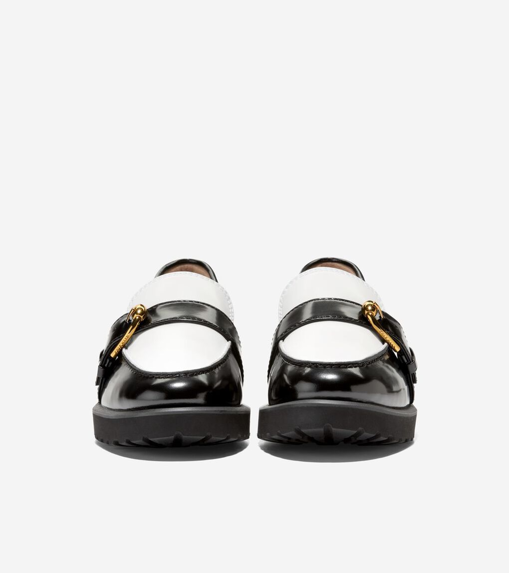 ギアナ バックル ローファー womens.