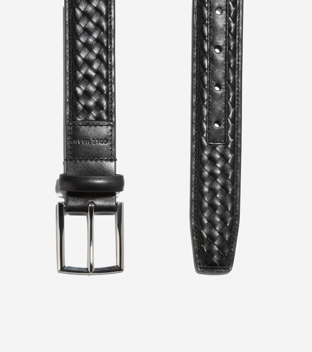 ウーブンレザーベルト mens