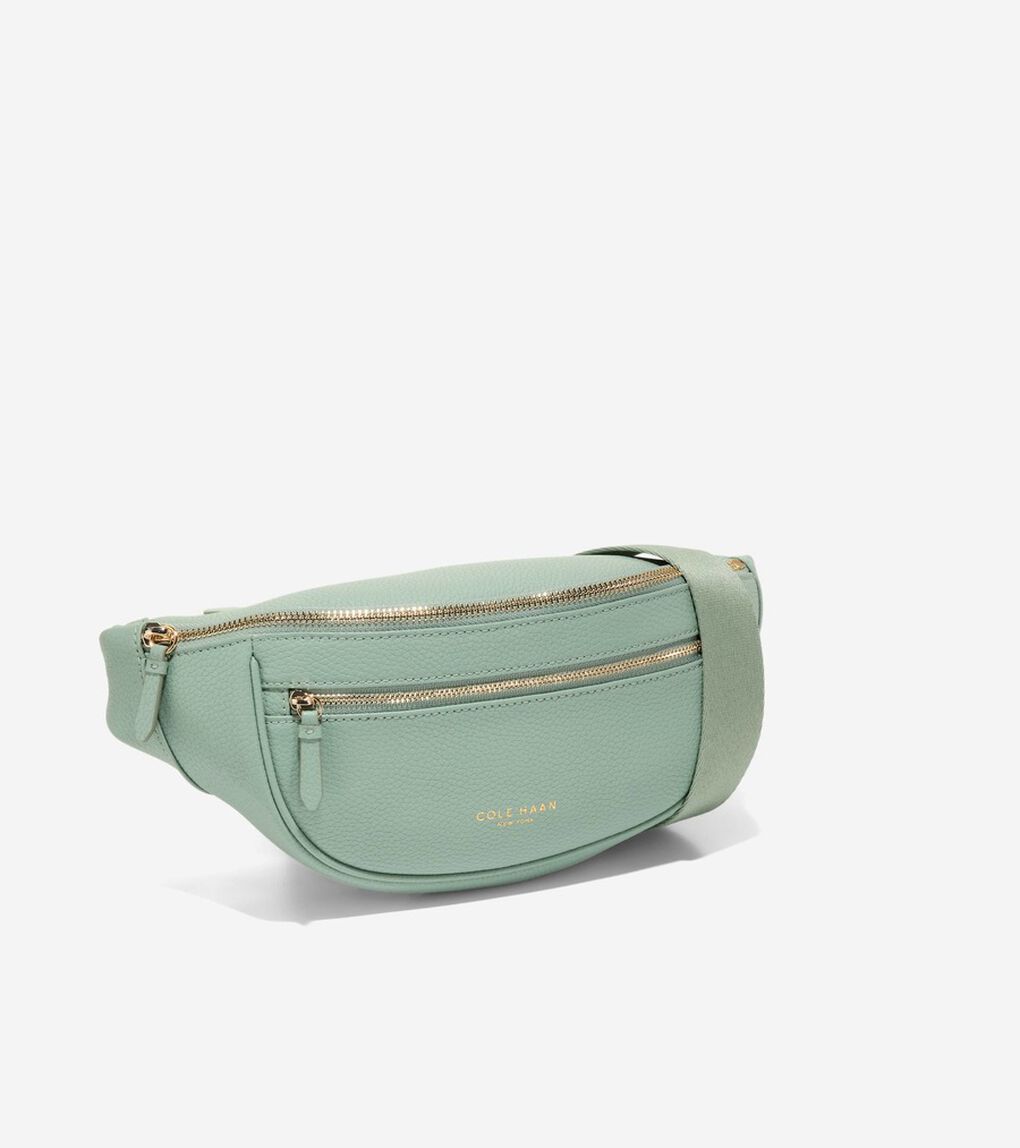 マッケンナ レザー ベルト バッグ womens.