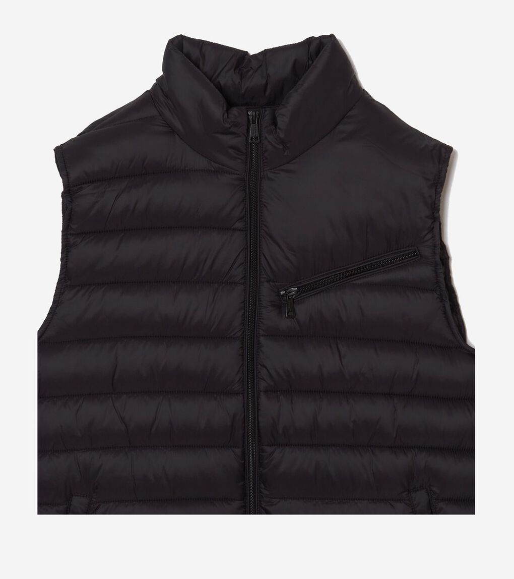 ジップフロントキルテッドベスト mens.