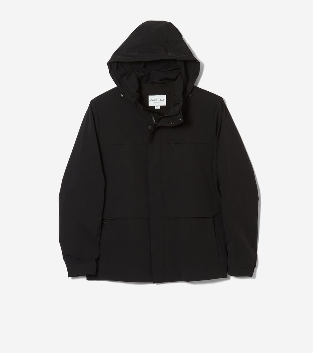 フーデッドウインドブレーカージャケット mens.