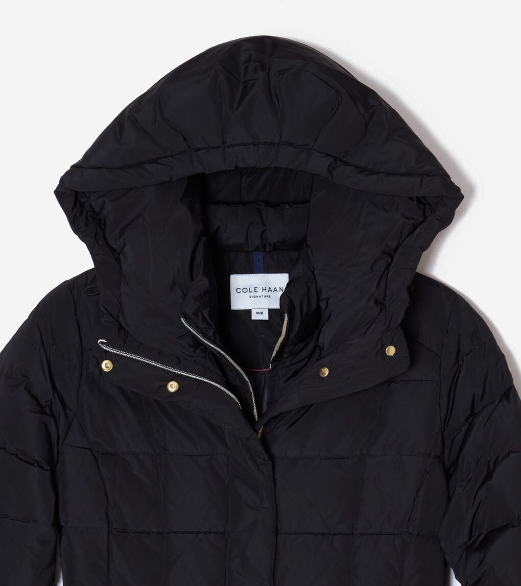 シグネチャー 32IN タフタ ダウン コート womens
